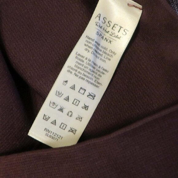 Spanx Assets Look at Me Now Seamless Leggings Maroon/Space Dye 2-Tone Medium - Picture 4 of 4